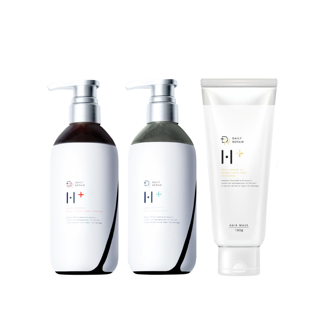 【DRH+】 シャンプー400ml トリートメント390g ヘアマスク180g 3点セット