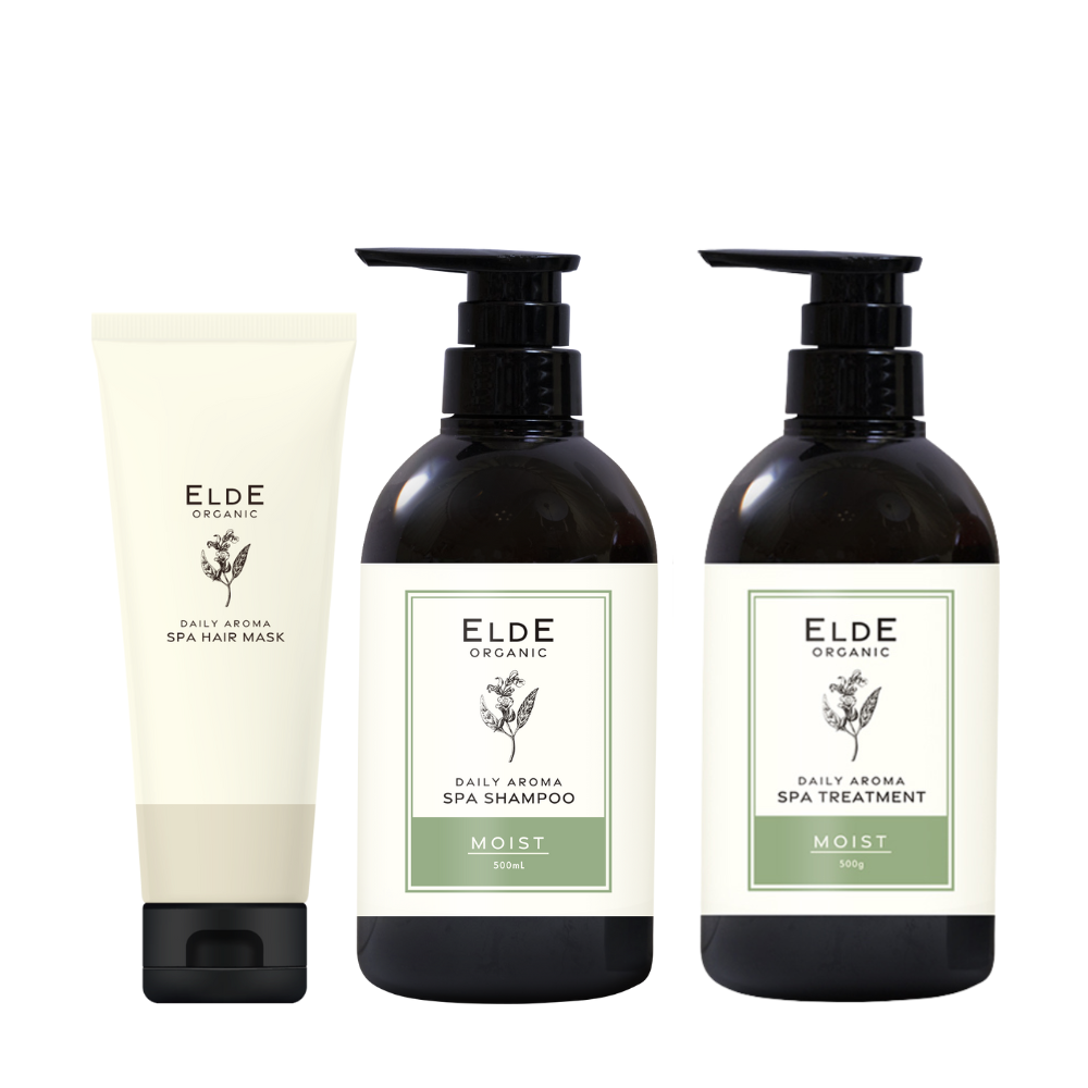 【ELDE ORGANIC】シャンプー500ml トリートメント500g ヘアマスク180g 3点セット