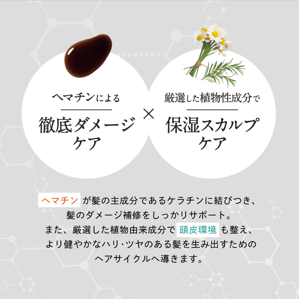 【DRH+】シャンプー400ml トリートメント390g 本体 詰替え 美容原液100ml 2本セット