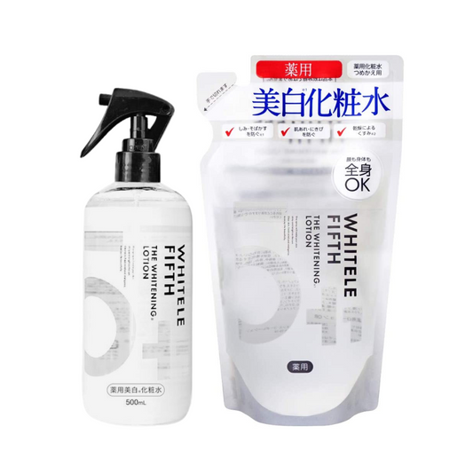 【WHITELE FIFTH】薬用美白化粧水500ml  詰替え420ml 　2点セット